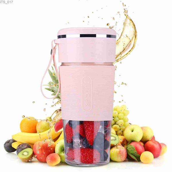 Presse-agrumes Mélangeur portable tasse jus smoothie fabricant USB rechargeable mélangeur personnel tasse avec batterie rechargeable intégrée 300 ml juiceL2403