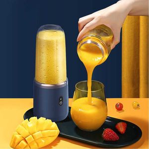 Juicers draagbare elektrische juicer 400 ml citroen oranje fruit squeezer multifunction mixer fruit smoothie blender sportsap cup p230407
