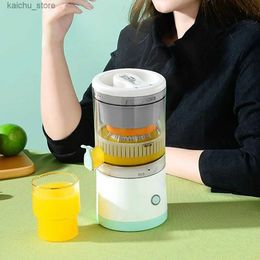 Juicers Small Portable Electric Juicer en acier inoxydable Blade tasse orange citron Juicer Juicer Automatic Juicer MINI PRESSION MIXEUR Y240418