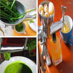 Juicers roestvrijstalen handtarwe gras saphandige handmatige langzame sap machine fruit tarwatgrass groentesapextractor