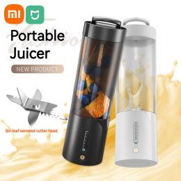 Juicers Xiaomi Mijia New Portable Blender Juicer Cup Electric Juicer Machine USB Largecapacité Smoothie Smoother Ice Crusher Smoother