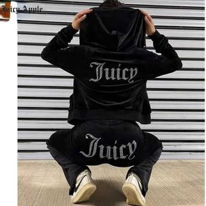 Juicy Apple Femme Survêtements Velours Couture Costumes Outfit Deux Pièces Jogging Ensemble Velours Sweat À Capuche Pantalon Costume Femmes Tidal flow design889ess