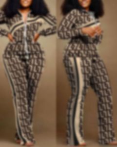 Survêtement de couture juteux Combinaison deux pièces pour femmes Survêtement à manches longues Impression Costume de haute qualité Vêtements de sport Pantalon de costume de sport Confort Survêtement de coutoure