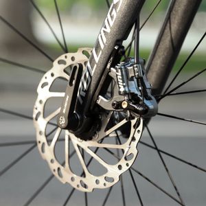 Juin Tech F1 Bicicleta Disco de disco de pinza Fraque Hidráulica Conjunto MTB XC Road Mountain Bike Brake Rotors de 160 mm Monte plano