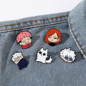 Jujutsu Kaisen -personages Email Pin Leuke anime -films Games Hard Email -pinnen Verzamel metalen cartoon broche Backpack Hat Bagel Rapel Badges