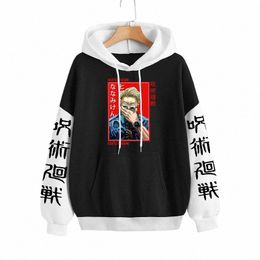 Jujutsu Kaisen Nanami Kento Anime Sweats à capuche Harajuku Sudaderas Plus Taille Carto Hip Hop Femmes Hommes Automne Hiver Sweatshirts l4jA #