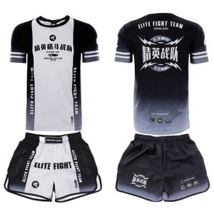 Jujutsu Muay Thai Fighting Club ropa deportiva para niños y adultos pantalones cortos de entrenamiento de manga corta MMA Fitness Boxing Elite Set