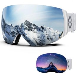 Juli marque professionnel Ski Double couches lentille antibuée UV400 lunettes de Ski lunettes de neige hommes femmes couverture cadeau