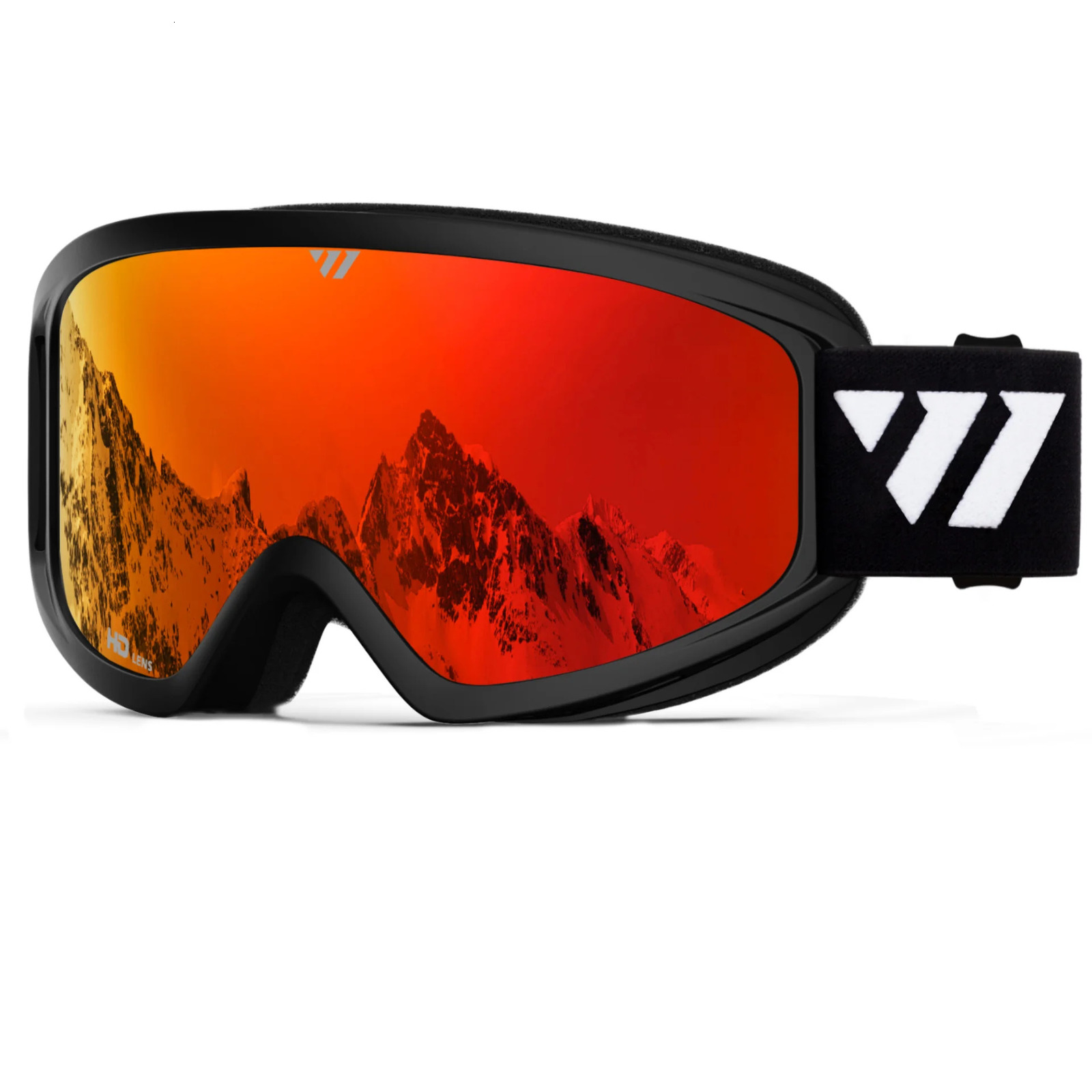 Juli Brand Professional Ski Schutzbrille Doppelschichten Objektiv Anti-Fog UV400 Ski Gläses Ski-Snowboardbrille Waldhlerie Frauen Frauen W1 231221