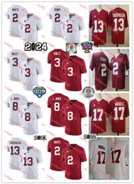 Julio Jones Tua Tagovailoa 2024 Rose Bowl Alabama Crimson Tide Football Jersey Derrick Henry Jaylen Waddle Calvin Ridley Jalen Hurts Alabama Maillots