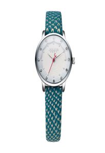 Julius kleurrijke dames kijken mode voor vrouwen krokodil leer elegant analoge kwarts Japan movt horloge voor jong meisje JA8586496644444