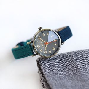 Julius Retro Brons Case Jean Lederen Band Arabische Index Watch Kleine Polsklok voor Dames Mode Casual Accessoire Hour JA-855