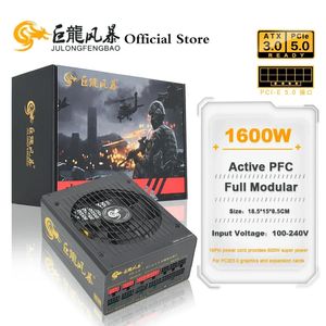 JULONGFENGBAO 1600 W Ondersteuning Dual CPU Voeding ATX3.0 PCIe5.0 PC Actieve Eenheid Professionele E-Sport Video Game Computer PSU 240307