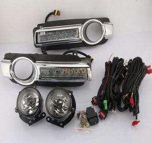 July King Led Daytime Running Lights Fog Lamp Assembly Case voor Mitsubishi Pajero V93 V97 20152020 LED DRL Yellow Turn Signa7026863