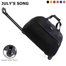 Juli's Song Travel Bagage Bags Wheels Duffle Trolley Bag Rolling Suitcase Women Men Men Traveler Tas met wiel Handtas Tas J220708