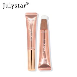 Julystar6 Couleur 10 ml Blush Liquide Surligneur Stylo Perle Fine Brillance Mat Bâton de Beauté Illumine Naturellement Le Coussin Blush Stick