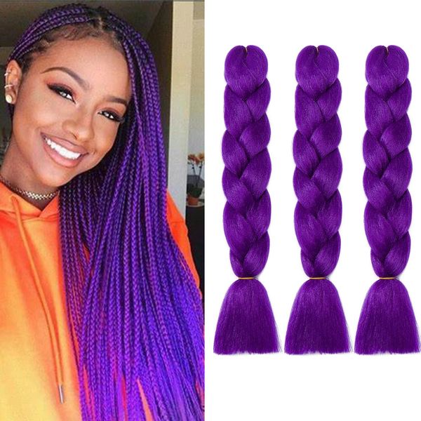 Jumbo Traids Hair Extensions colored ultra tresse Hair synthétique Jumbo tressage Hair pour tresses