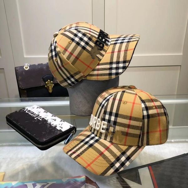 Jumbo Fashion Designer Baseball Burberr Men Brand Snapback Womens Denim Splicing Hat Beanie Tennis Cap Summer Beach Hats