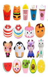 Jumbo kawaii Frises pop-corn panda gâteau squishy cerf lait pâte à pression