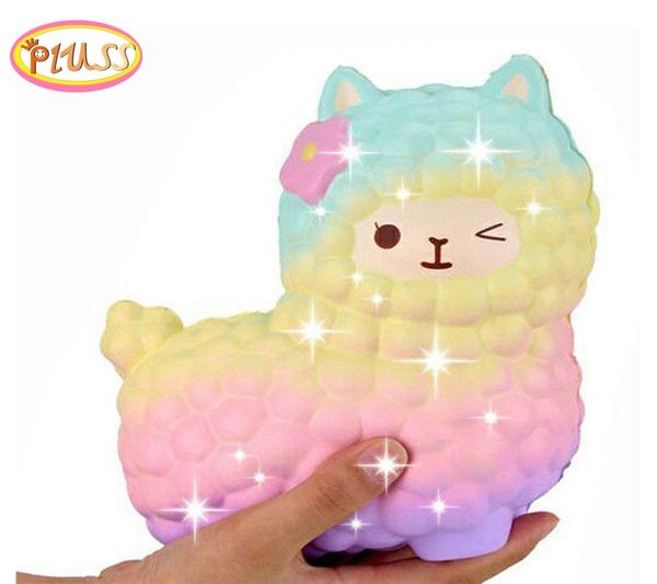 Moutons jumbo alpaca squishy mignon galaxie lent lent animal squishy smooshy squish squish entières