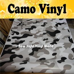 Jumbo Snow Camouflage Vinyl Car Wrap Camo Film Sheet Roll Arctic Urban Camouflage Vinyl Film Bubble Size1 50 30m Roll248r