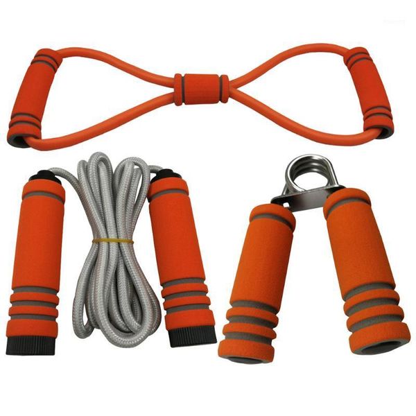Cordes à sauter 1 ensemble/3 pièces poignée à main corde à sauter Portable équipement de sport domestique ensemble outils de Fitness pratiques équipement de gymnastique1