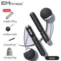 Cuerdas para saltar Cuerda para saltar electrónica inalámbrica Gimnasio Fitness Cuerda para saltar inalámbrica Cuerda para saltar inteligente con pantalla LCD Contador de velocidad de conteo 230808