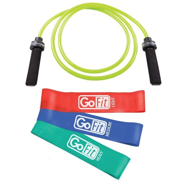 Cordes à sauter GFWJR Heavy Rope GFPLP Power Loops 3Pk avec Flip Chart 230904