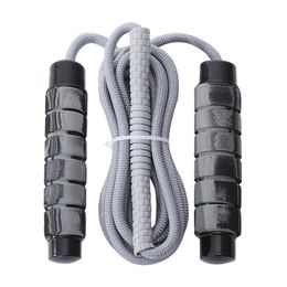 Jump touwen touw voor het verminderen van fitnessapparatuur voor vetgewicht verlies met schuimhandgrepen 3m verstelbare katoenen koord binnenshuis out-buy