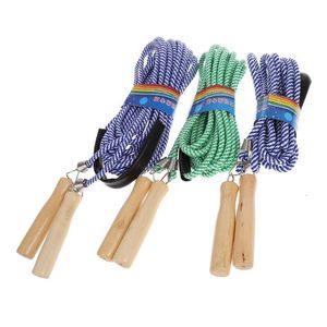 Jump Ropes Rope Many de madera omitiendo 5m 7m 10m Gym School Group Multi Person Suping Fitness Equipment 230616