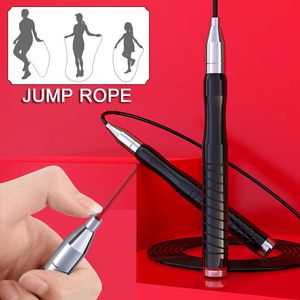 Spring touwen zelfgrenzen jump touw 25 mm staaldraad skipping touw professionele bokstraining racet touw fitness gewichtsverlies vetverbranding j230224