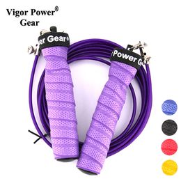 Springtouwen Vigor Power Gear Verstelbare Kabel Crossfit Overslaan Zweet Antislip Gewogen Springtouw Speed Springtouw 230729