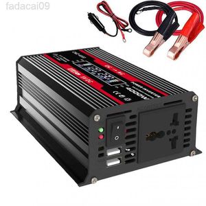 Démarreur de saut 4000W onduleur DC 12V à 220V adaptateur à onde sinusoïdale modifiée prises de courant alternatif USB convertisseur de puissance de voiture solaire HKD230710