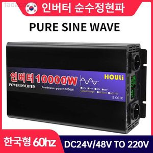 Jump Starter Power HOULI 24v inverter Pure Sine Wave 60hz Tipo coreano Inverter 12v 220v para uso en automóviles HKD230710