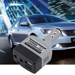 Démarreur de saut universel 2 en 1 DC 12V 24V à AC 220V Auto Convertisseur de puissance de voiture mobile Adaptateur onduleur avec prise de chargeur USB Briquet HKD230710