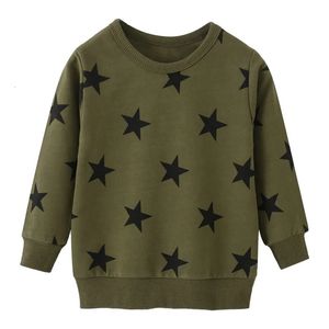 Jumping Meters Arrival Long Sleeve Stars Print Boys Girls Sweatshirts Autumn Spring Kids Clothes Selling Shirts Tops 240119