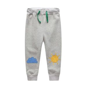 Springende meters Babybroek Broek Zon Applique Trekkoord Jongens Meisjes Joggingbroek Herfst Lente Kinderen Kinderkleding 210529