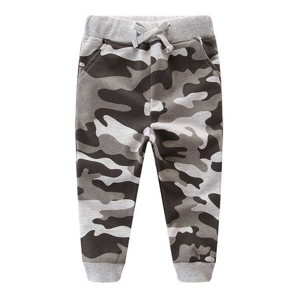 Jumping Meters Garçons Filles Camouflage Pantalon de survêtement Automne Hiver Enfants Vêtements Mode Arrivée Enfants Pantalons Pantalons 210529