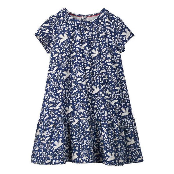 Jumping Meters Été Princesse Enfants Fille Robe Fête Bébé Vêtements Robes Slips Polka Dot Coton Enfants Vêtements 210529