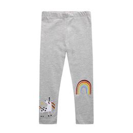 Mètres de saut Licorne Leggings Pantalons pour bébés filles portent des pantalons skinny tricotés Vêtements pour enfants Vente Crayon Fille 210529
