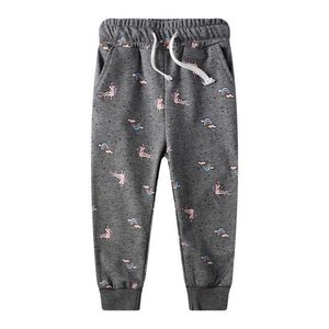 Springmeters Eenhoorns Joggingbroek voor meisjes Herfst Lente Trekkoord Kleding Mode Kinderen Dieren Broek Broek 210529