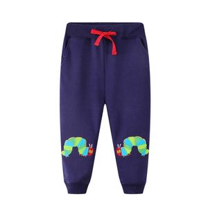 Saut mètres hiver automne garçons filles animaux cordon enfants pantalons de survêtement dinosaure pantalons longs pantalons enfants vêtements de mode 210303