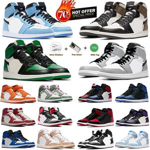 Jumpman air jordan 1 OG basketbal shoes Running shoes de course à pied pour les hommes de sport Torch Hare Royal Game Green Court Eur 36-46