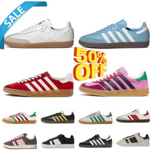 2024 Gazelle Designer Schoenen vrijetijdsschoenen platform vet Roze Glow Pulse Mint Roze Kern Zwart Wit Solar Super Pop Roze Bijna Geel heren Dames campus Sport Sneakers