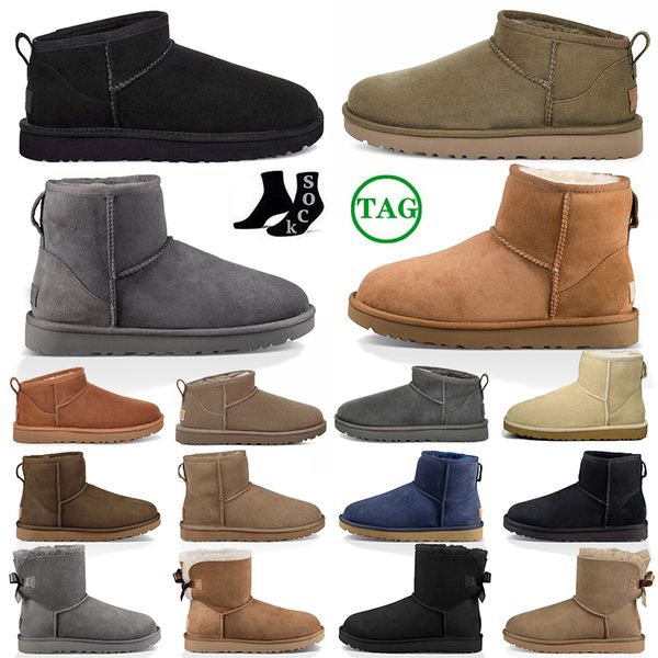 Designer australia ugge boots Plate-forme féminine en peluche uggslies uggs guide hiver neige super mini bottes courtes chaussures décontractées【code ：O】