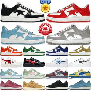 Designer Casual Chaussures Hommes Femmes Baskets Bas Top Cuir Verni Noir Blanc Bébé Bleu Orange Camo Vert Daim Rose Cool Gris Rouge Hommes Sports Baskets En Plein Air