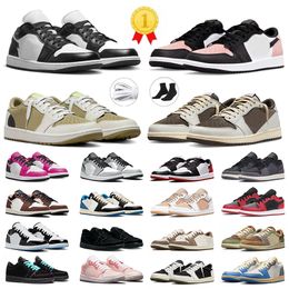 jumpman 1 Low OG basketbalschoenen heren dames Ts 1s Zion Williamson Voodoo Dark Reverse Mocha Chicago Bleached Coral Starfish Year Of The Rabbit sneakers sneakers