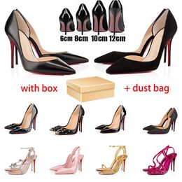 designer heels red bottoms christiane loubiton Heel Dress Shoes bottoms kitten High Heel 8cm 10cm heels spike platform black white sliver gold slingback Pumps with box【code ：L】