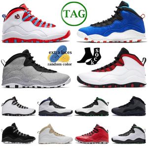 Jumpman 10 10s Chicago Flag Linen Steel Double Nickel Shadow Bulls Over Drake Black Lady of Liberty Woodland Camo Cool Grey 10th Anniversary Powder Basketball Chaussures