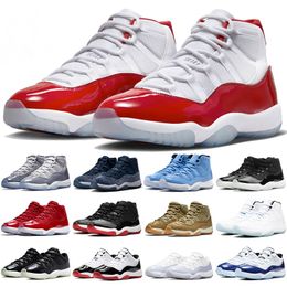 Jumpman 11 11s XI Mens Basketbalschoenen Retro Women Cherry 25-jarig jubileum Cool Gray Space Jam Low University Blue Citrus Trainers sneakers 36-47